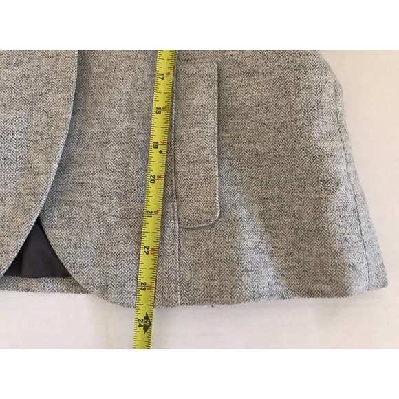 Fossil | Women's Size M Medium Gray Wool Long Sleeve Front Button Blazer - Picture 10 of 12